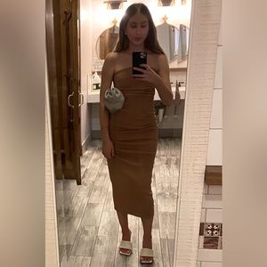 MISHA Calandra Dress in Praline